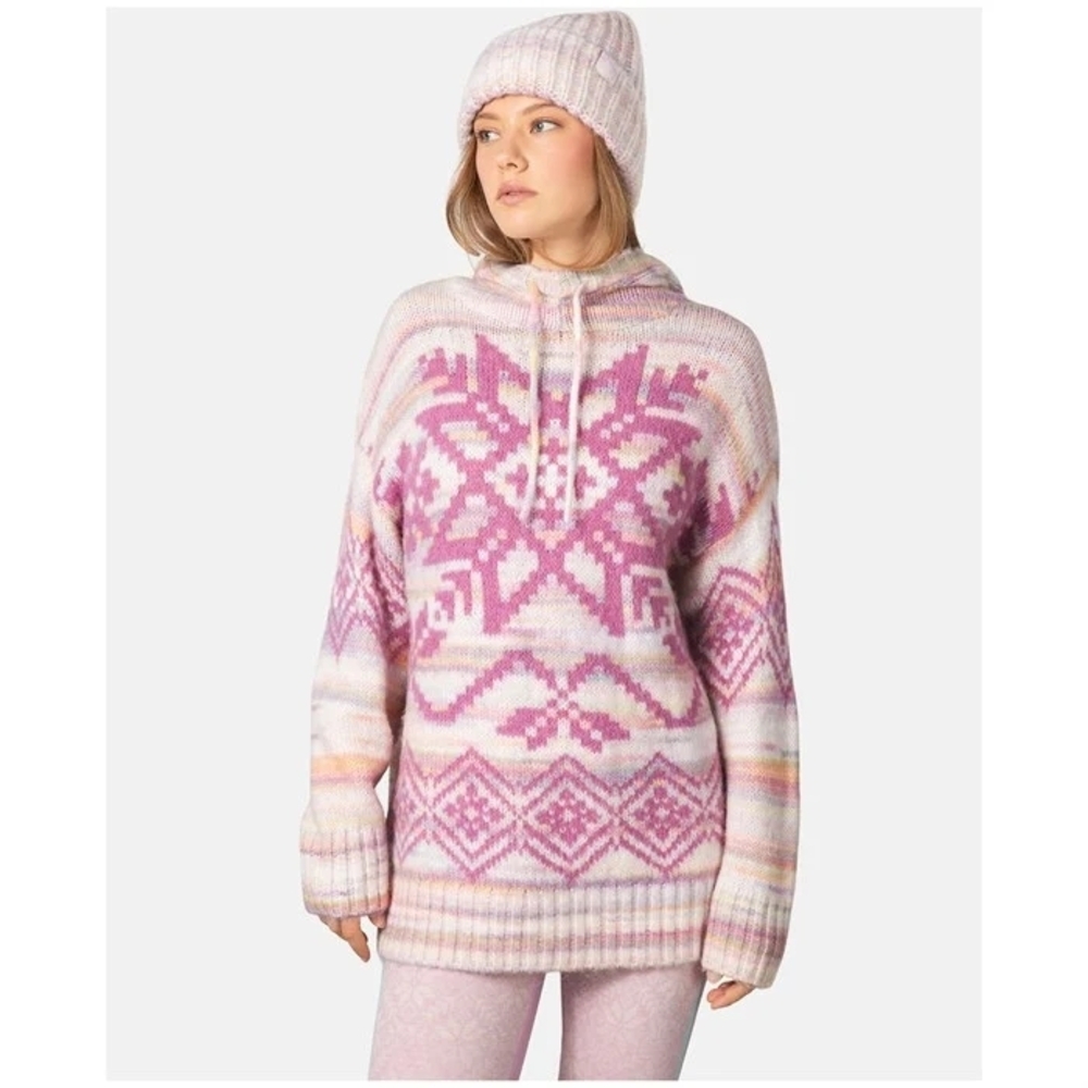 Cozy Pink Patterned Sweater